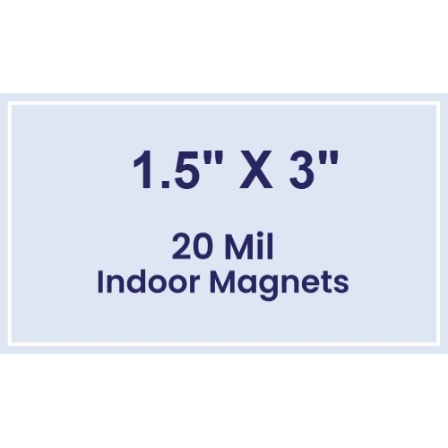 Magnet - 1.5x3 Square Corners - 20 mil