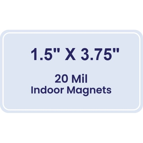 Magnet - 1.5x3.75 Round Corners - 20 Mil