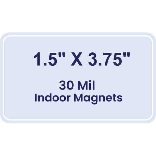 Magnet - 1.5x3.75 Round Corners - 30 Mil