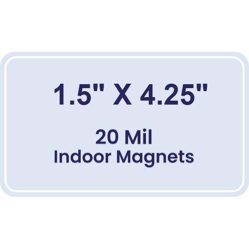 Magnet - 1.5x4.25 Round Corners - 20 mil