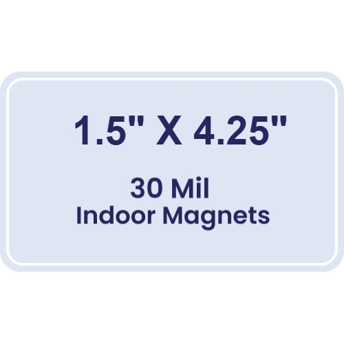 Magnet - 1.5x4.25 Round Corners - 30 Mil