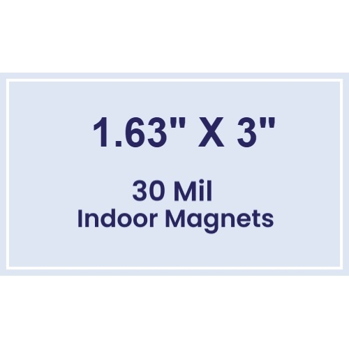 Magnet - 1.63x3 Square Corners - 30 Mil