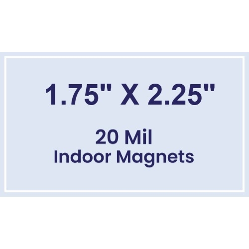 Magnet - 1.75x2.25 Square Corners - 20 Mil