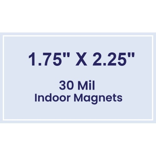 Magnet - 1.75x2.25 Square Corners - 30 Mil