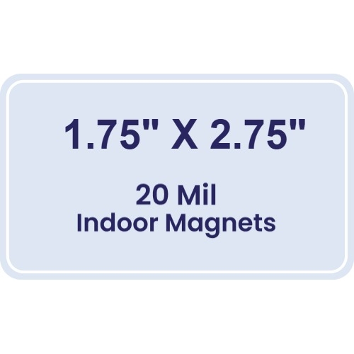 Magnet - 1.75x2.75 Round Corners - 20 Mil