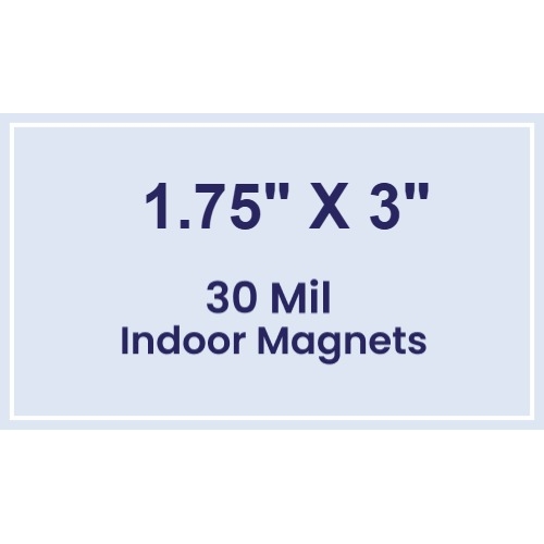 Magnet - 1.75x3 Square Corners - 30 Mil