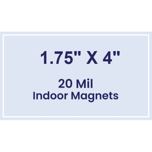 Magnet - 1.75x4 Square Corners - 20 Mil