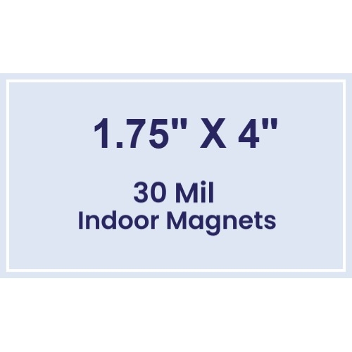Magnet - 1.75x4 Square Corners - 30 Mil