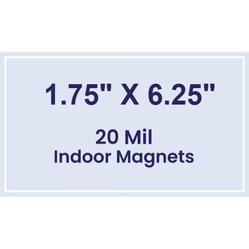 Magnet - 1.75x6.25 Square Corners - 20 mil