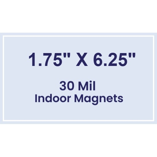 Magnet - 1.75x6.25 Square Corners - 30 Mil