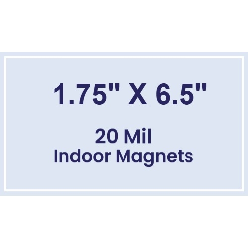 Magnet - 1.75x6.5 Square Corners - 20 mil