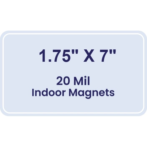 Magnet - 1.75x7 Round Corners - 20 mil