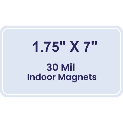 Magnet - 1.75x7 Round Corners - 30 Mil