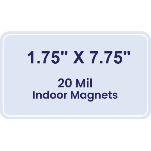 Magnet - 1.75x7.75 Round Corners - 20 mil