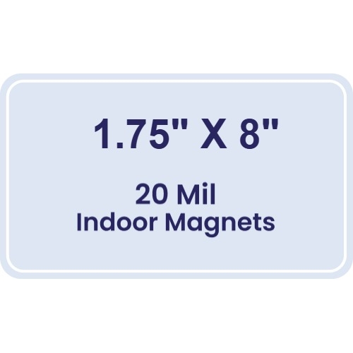 Magnet - 1.75x8 Round Corners - 20 mil