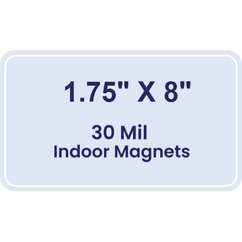 Magnet - 1.75x8 Round Corners - 30 Mil