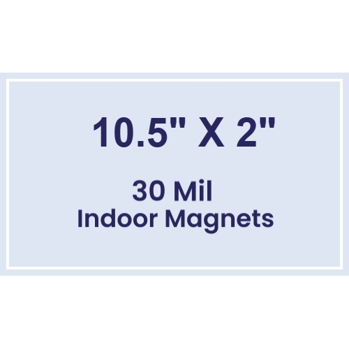 Magnet - 10.5x2 Square Corners - 30 Mil