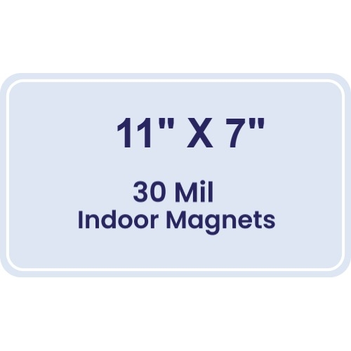 Magnet - 11 x 7 Round Corners - 30 Mil