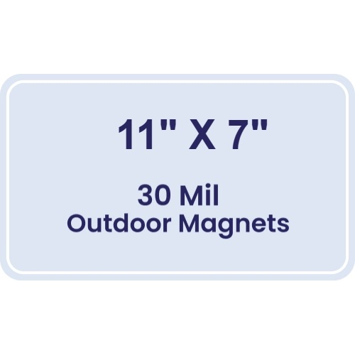 Magnet - 11 x 7 Round Corners - 30 Mil - Outdoor Safe