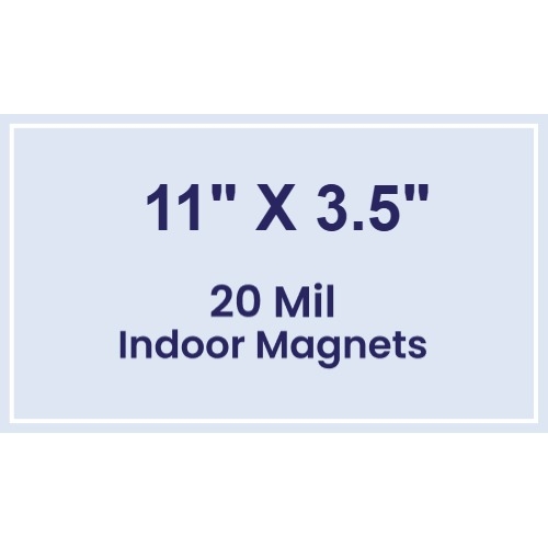 Magnet - 11x3.5 Square Corners - 20 mil