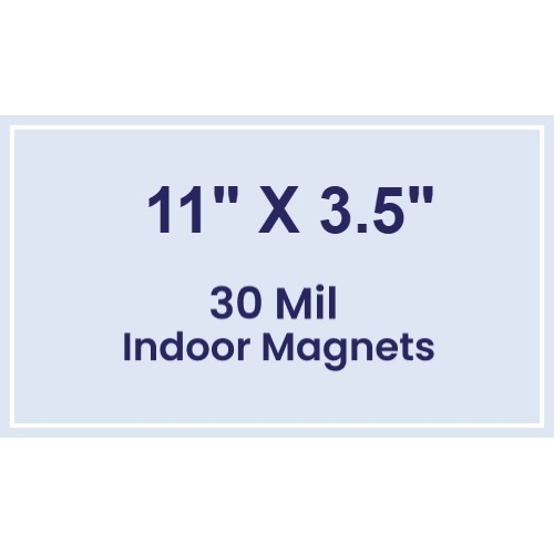 Magnet - 11x3.5 Square Corners - 30 Mil