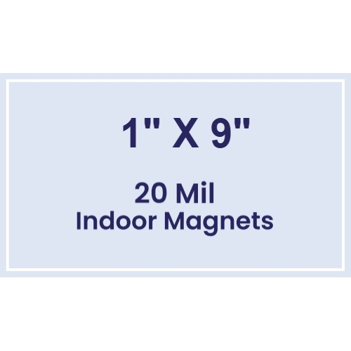 Magnet - 1x9 Square Corners - 20 mil