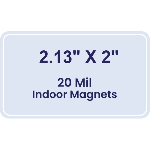Magnet - 2.13x2 Round Corners - 20 Mil