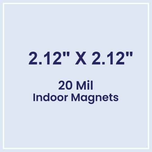 Magnet - 2.12x2.12 Square Corner - 20 Mil