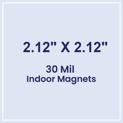 Magnet - 2.12x2.12 Square Corner - 30 Mil