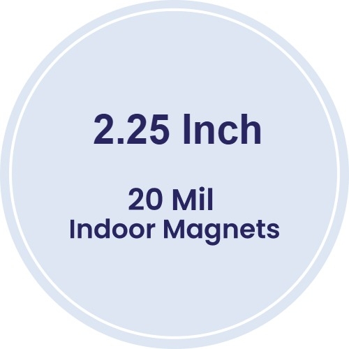 Magnet - 2.25 Inch Diameter Circle - 20 Mil