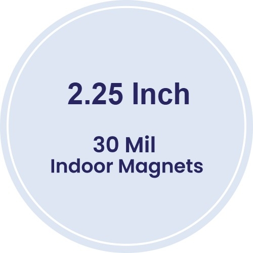 Magnet - 2.25 Inch Diameter Circle - 30 Mil