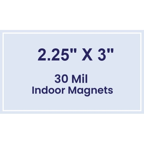 Magnet - 2.25x3 Square Corners - 30 Mil