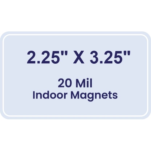 Magnet - 2.25x3.25 Round Corners - 20 Mil