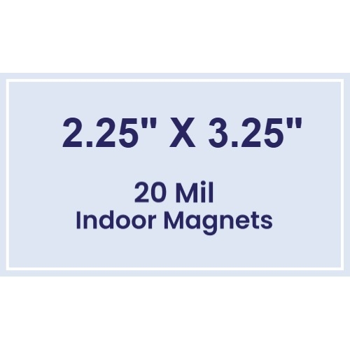 Magnet - 2.25x3.25 Square Corners - 20 Mil