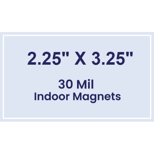 Magnet - 2.25x3.25 Square Corners - 30 Mil