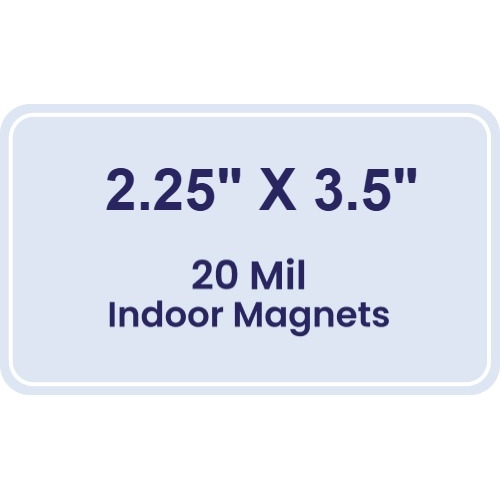 Magnet - 2.25x3.5 Round Corners (.25 radius) - 20 mil