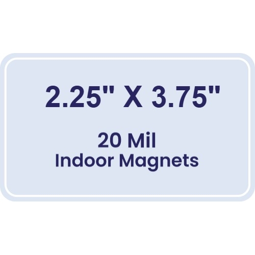 Magnet - 2.25x3.75 Round Corners - 20 Mil