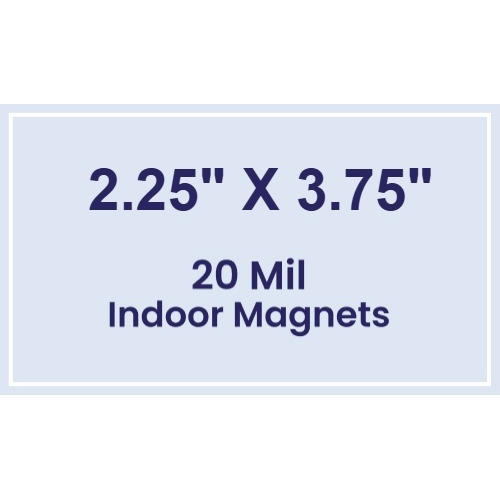 Magnet - 2.25x3.75 Square Corners - 20 Mil