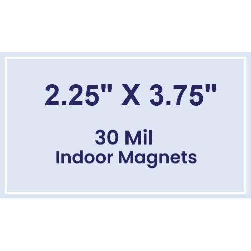 Magnet - 2.25x3.75 Square Corners - 30 Mil