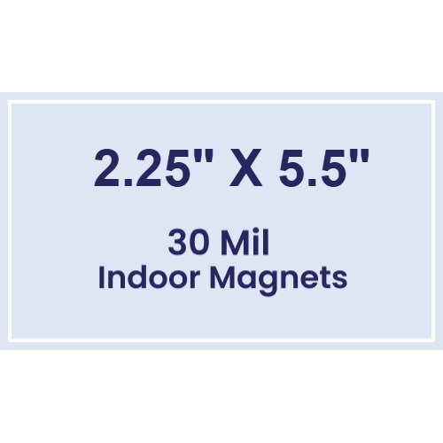 Magnet - 2.25x5.5 Square Corners - 30 Mil