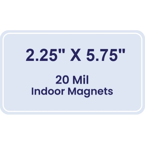 Magnet - 2.25x5.75 Round Corners - 20 Mil