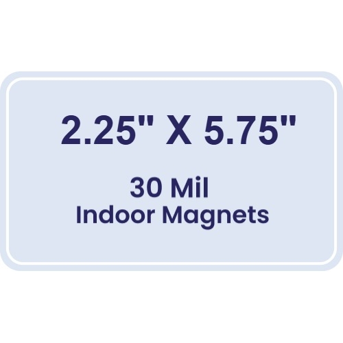 Magnet - 2.25x5.75 Round Corners - 30 Mil