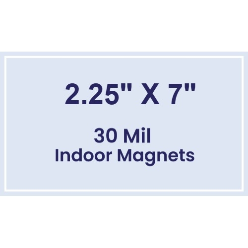Magnet - 2.25x7 Square Corners - 30 Mil