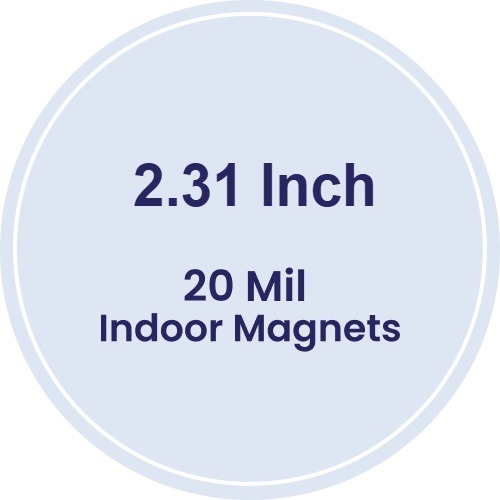 Magnet - 2.31 Inch Diameter Circle - 20 Mil