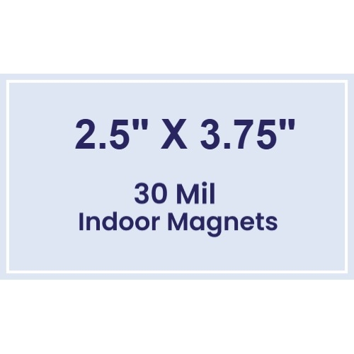 Magnet - 2.5x3.75 Square Corners - 30 Mil