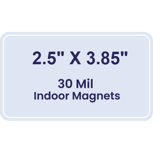 Magnet - 2.5x3.85 Round Corners - 30 Mil