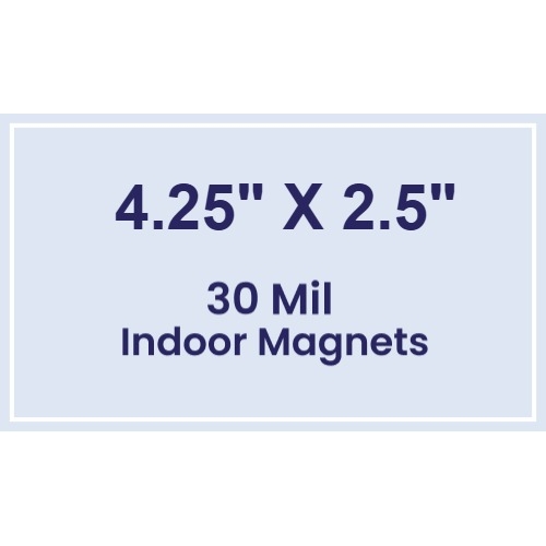 Magnet - 4.25x2.5 Square Corners - 30 Mil