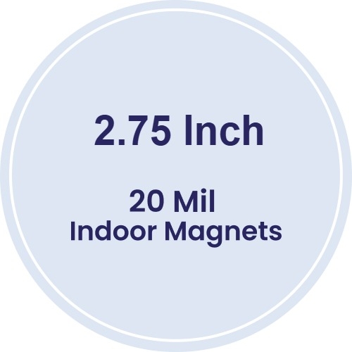 Magnet - 2.75 Inch Diameter Circle - 20 Mil
