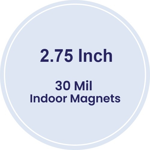Magnet - 2.75 Inch Diameter Circle - 30 Mil