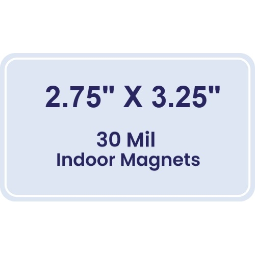 Magnet - 2.75x3.25 Round Corners - 30 Mil